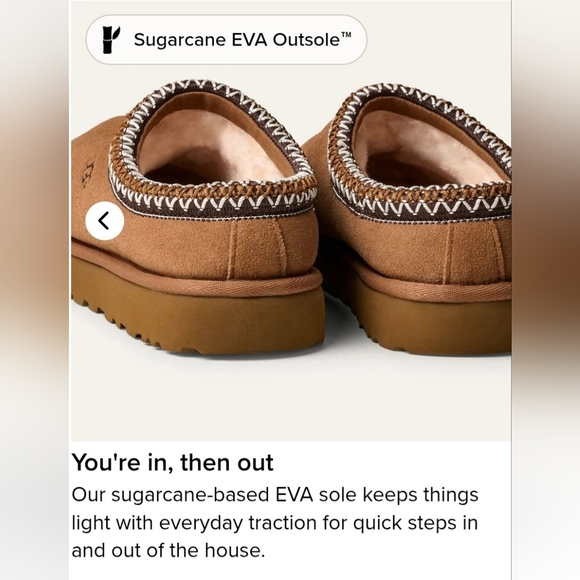 UGG Womens Slip On Slipper Tasman 2 Chestnut 1174470-CHE Women Size 8 NIB $150 - Picture 11 of 12